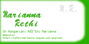 marianna rethi business card